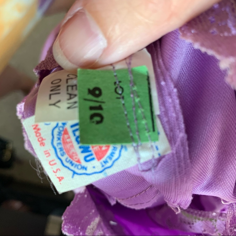 Vintage Purple Dress Size 9/10 - Picture 9 of 11